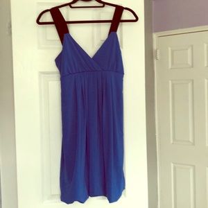 Royal blue bubble hem dress juniors dress size M